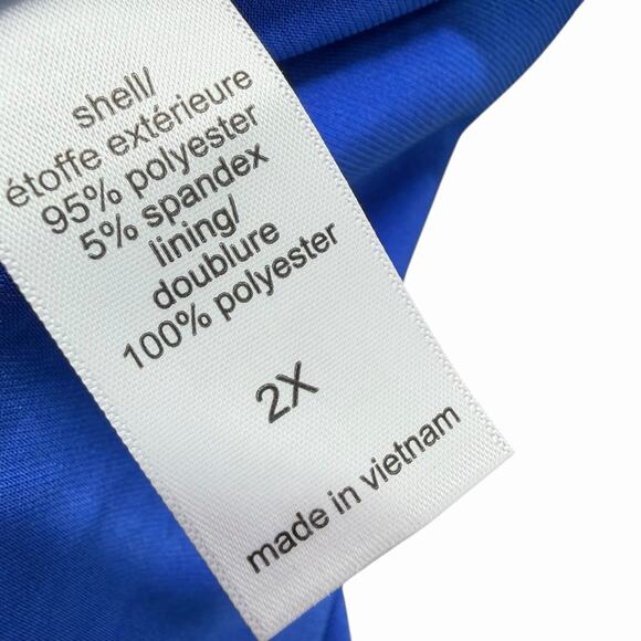 Maurices American Beach Womens 2X Royal Blue Tankini Swim Top Built In Bra - Picture 8 of 10